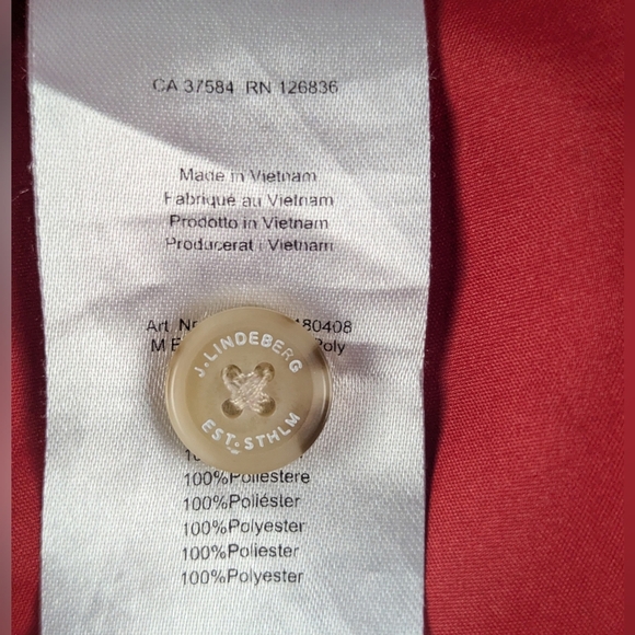 J. Lindeberg Athletic Pants Red Size 32 - Picture 12 of 16